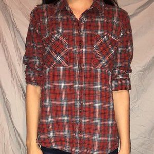 Women's Plaid Button Down Flannel
